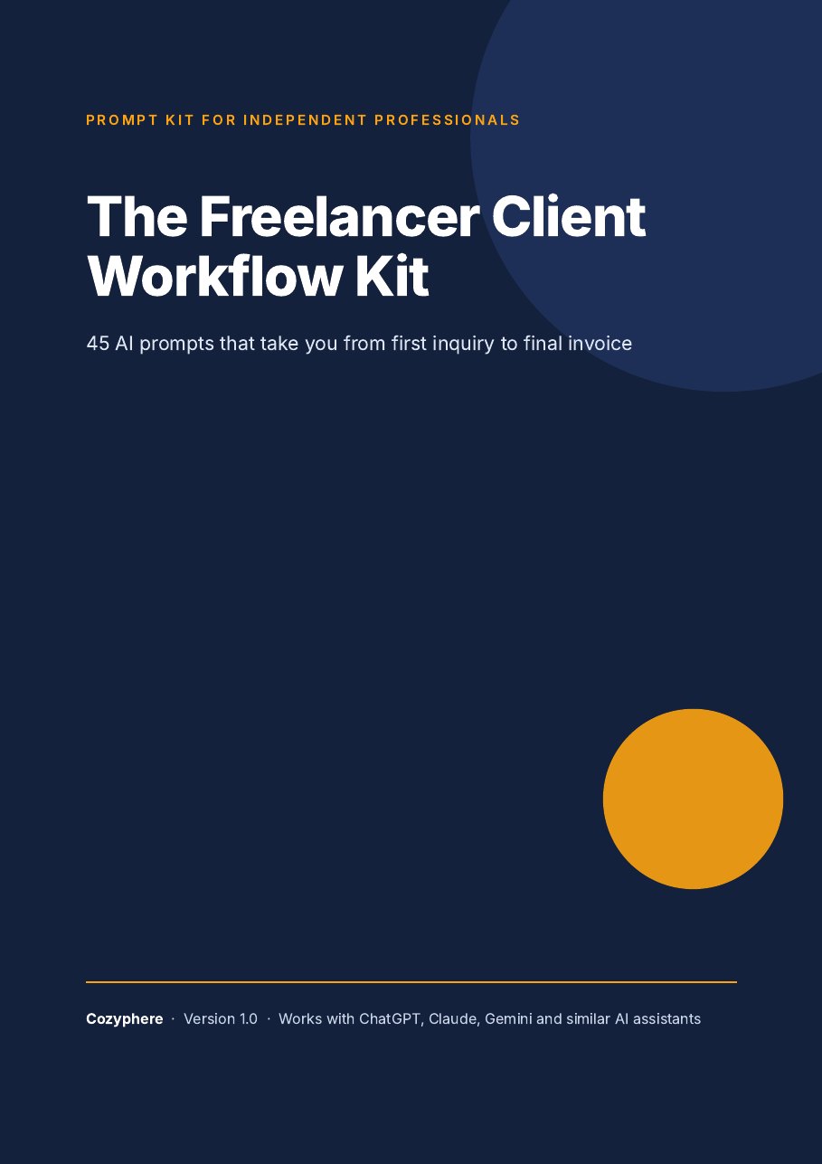 Cover of The Freelancer Client Workflow Kit PDF